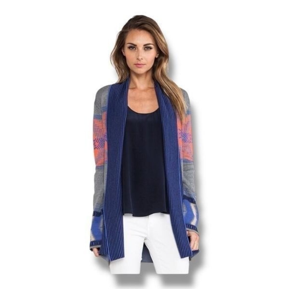 Twelfth‎ Street by Cynthia Vincent Log Cabin cardigan sweater Small
